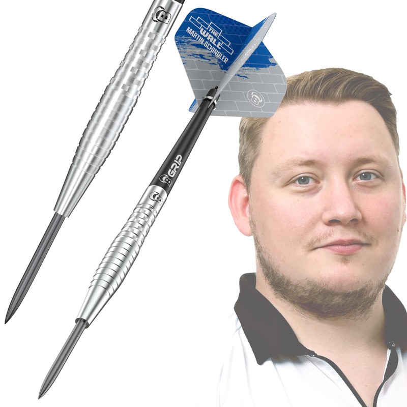 BULL'S Unisex - Adult Martin Schindler Dart, Silver, 21g