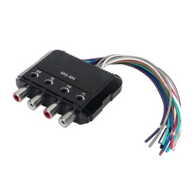 High to Low Audio Converter 4 Channel Anti Interference Reduce Noise RCA Line Frequency Converter for Amplifier