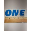 Bike Sticker 4" KMC ONE Blue w. Clear Bike Bar