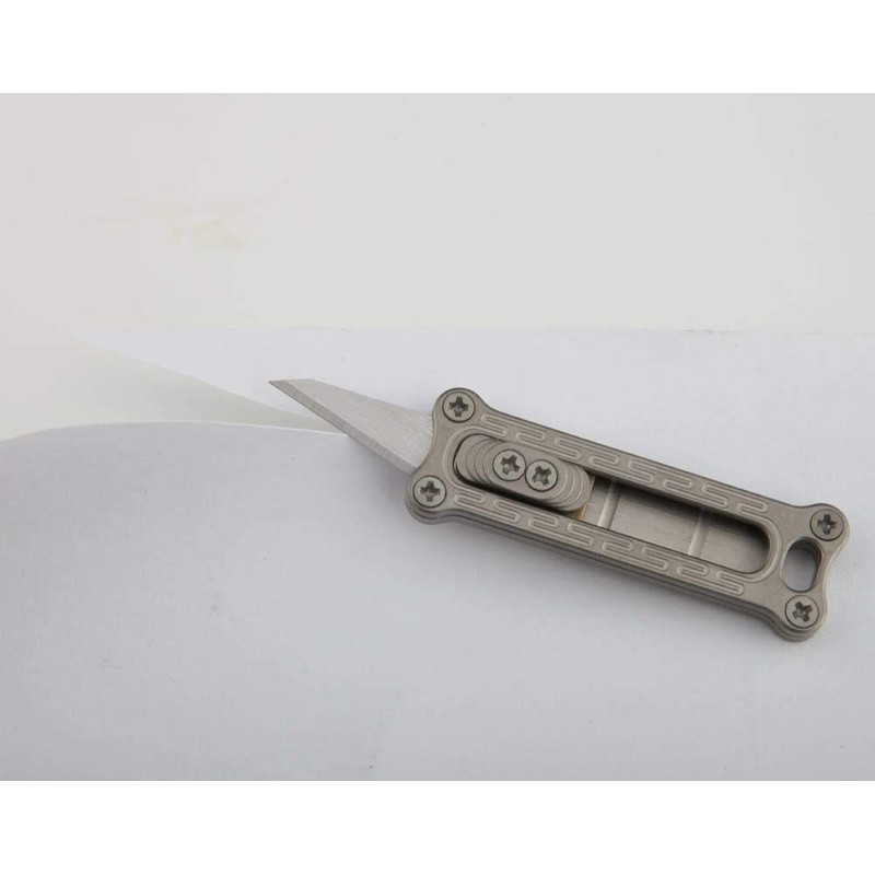 ILEAF Titanium Alloy daily Mini Pocket Utility Knife with Replaceable