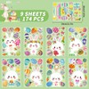 BBLIKE Easter Window Stickers, 9 Sheets Easter Decorations, Easter Egg