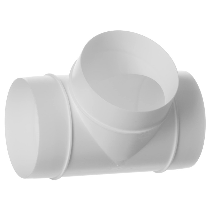 Steinberg14 White Ø 125mm / 5inch Equal T-Piece PVC Connector