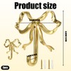 Tniytru Gold Hooks, 2 Pieces Elegant Bow Knot Wall Hooks
