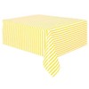 Vpang 2 Pcs Striped Plastic Tablecloth Disposable Table Cover Thickened