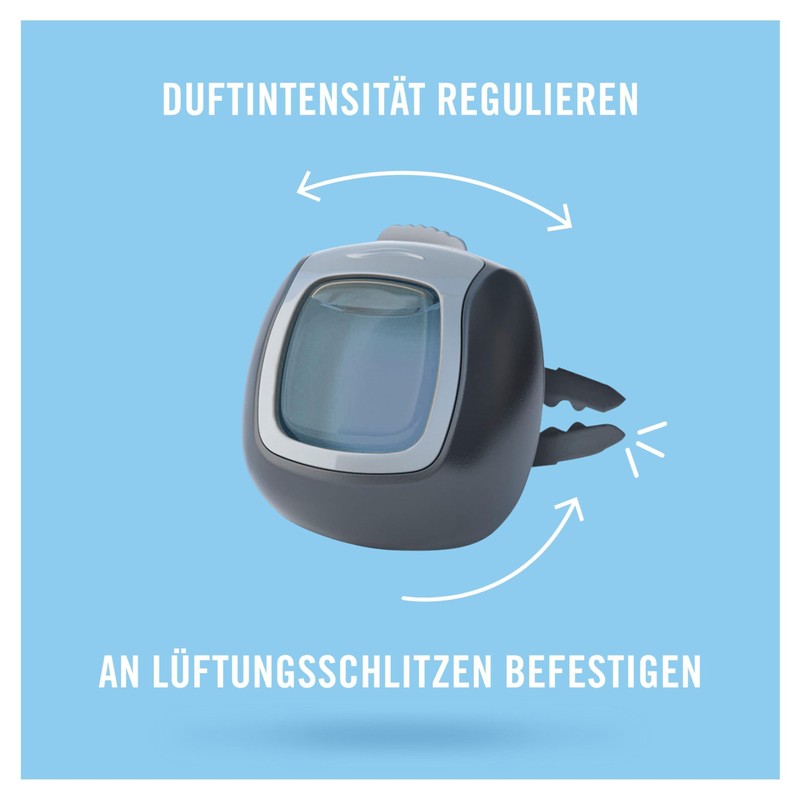 Febreze Auto Lufterfrischer 2ml, Auto-Clip Starterset Neuwagenduft Bekämpft Gerüche Im
