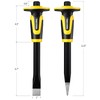 Rock Chisel Set, Firecore 3PCS Masonry Chisel with Hand Guard,