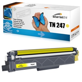 Starlet24 1x TN247 Yellow Toner Compatible with Brother TN-247 TN-243 Yellow Toner for Brother MFC-L3710CW MFC-L3730CDN Toner MFC-L3750CDW MFC-L3770CDW DCP-L3550CDW DCP-L3510CDW HL-L3230CDW