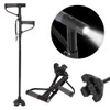 Retractable Collapsible Anti slip Double T handle Walking Stick with