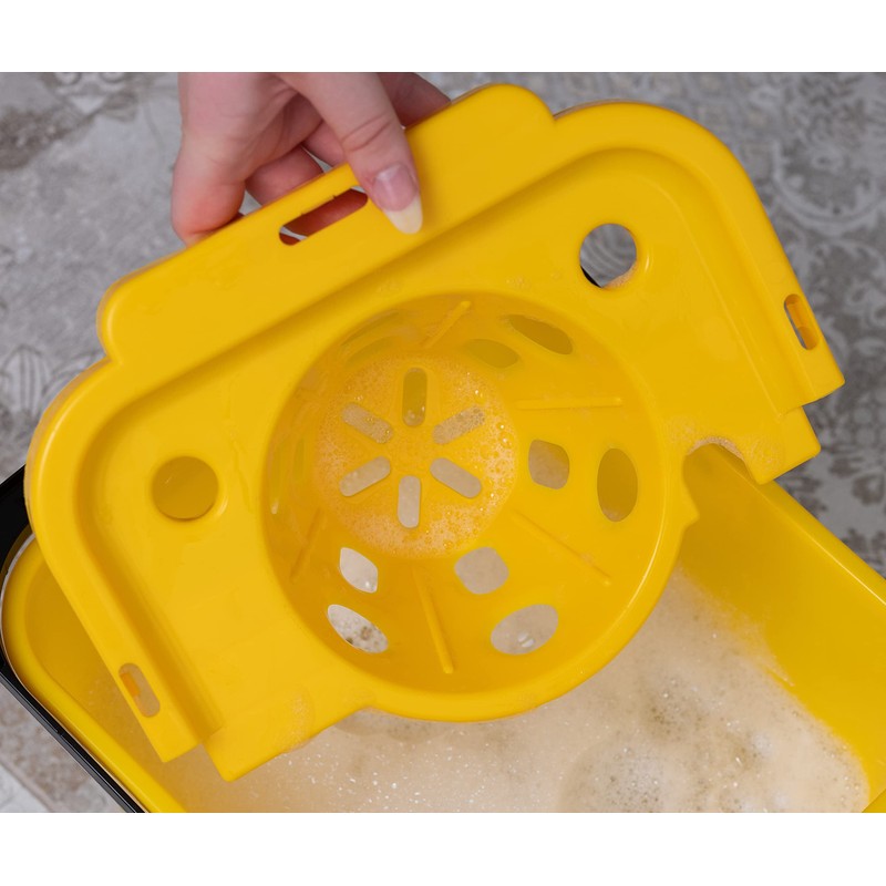 Addis 12L Capacity Mop Pail And Wringer In Sunshine Yellow