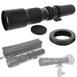 500mm f/8-32 HD Preset Telephoto Lens for Canon EF/EF-S Mount Cameras