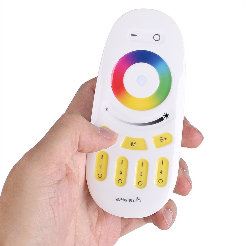 Ymiko RF LED Remote Control, RGBW Remote Control 2.4G 4-Zone
