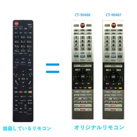Aulcmeet TV Remote Control Compatible with Toshiba REGZA CT-90487, CT-90488, 43Z730X, 49Z730X, 55Z730X, 65Z730X, 55X930, 65X930, 43RZ630X, 50RZ630X