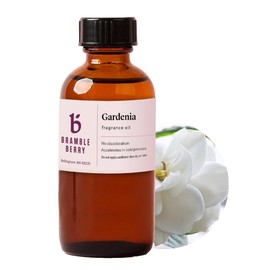 Bramble Berry Gardenia Fragrance Oil 2 oz | True Floral Scent for Soap Making, Lotion, Scrubs, Candles & Bath Bombs | Skin Safe, Vegan, Paraben & Phthalate Free