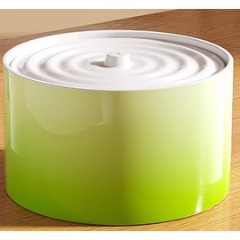 Ceramic Cat Water Fountain Cats Tower Water Dispenser 1L/33.82oz Dog Water Bowl Dispenser Cat Fountain for Cats Indoor Ultra Quiet Pump Green