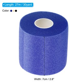 PATIKIL 30 Yard x 2.8 Inch Badminton Grip Cushion Wrap, 3 Pack PU Tennis Racket Grip Tape Backing Film Handle Anti Skid Cushion Accessories, Multi-Color