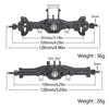 TRX4M Axles Complete Set- TRX4M Front & Rear Straight Axle