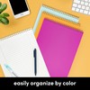PAPERAGE Top Bound Spiral Notebook, 3 Pack, Lined Notepad, (Light