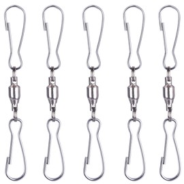 Swivel Dual Clips for Hanging Wind Chimes Outdoor Wind Chimes Art Supplies Wind Spinner Wind Spinners Bird Feeder Plants Solar Lights Baskets Flower Pots Gadgets Supply in Yard, Garden, Home, Office