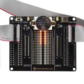 Treedix JTAG Cable Tester, JTAG Data Cable Tester Test Board, IDC Ribbon Cable Tester, for Detection of Short Circuits and Interruptions at 2 x 20 Pins 2.54/1.27 mm, for by Checking the LEDs