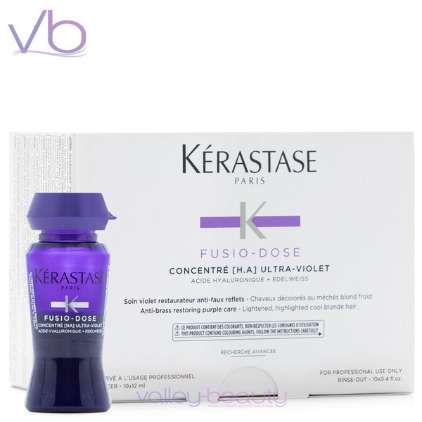 KERASTASE Fusio Dose Concentre H.A Ultra-Violet Box for Highlighted, Blond Hair