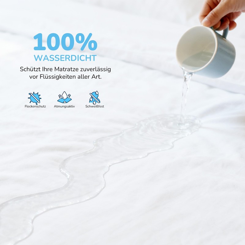 Recci Ultra Thin Waterproof Mattress Protector, Mattress Cover, Incontinence Pad,