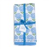 Two's Company Hydrangea Set of 4 Napkins - Cotton
