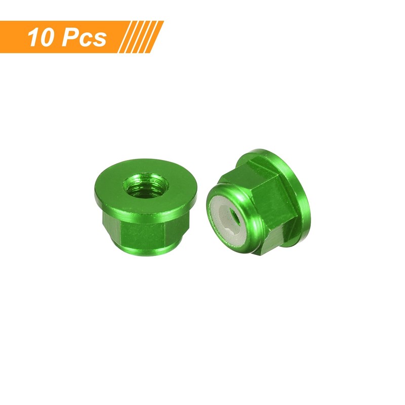 QUARKZMAN Pack of 10 Nylon Insert Hex Lock Nuts -