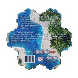 Lost Battalion Games Harbors - Sea Boardgame Play Tile Sets - Set of 70 Tiles - 2.25 Inches Wide