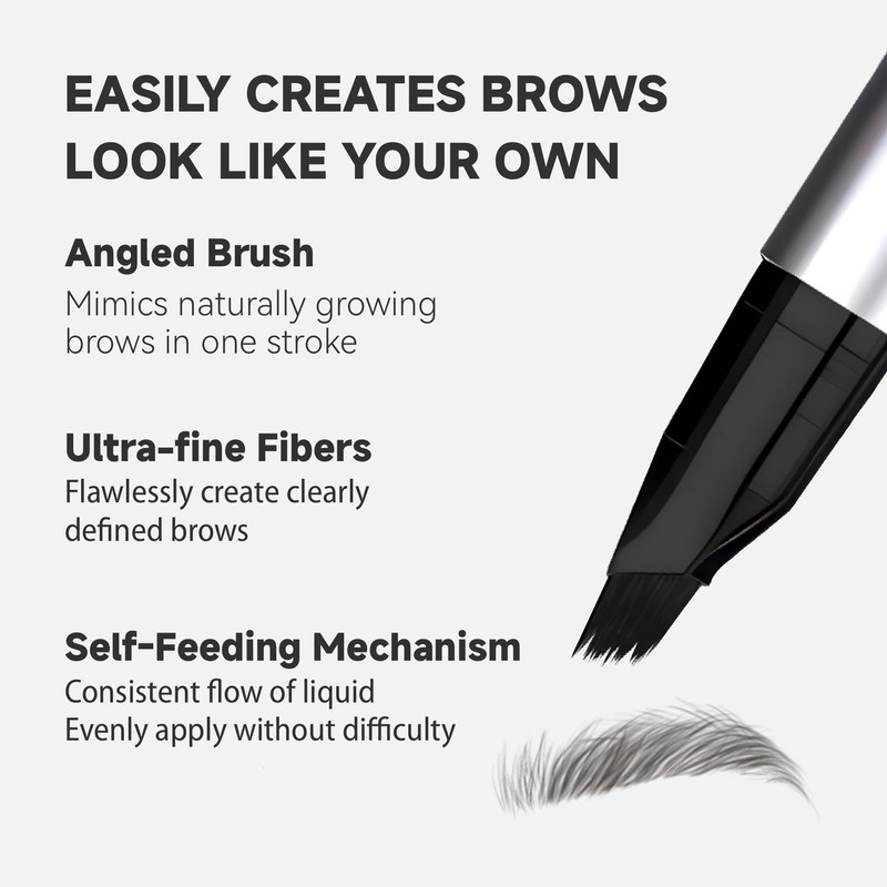 Unicos Eyebrow Pen, Angled Brow Brush, Eyebrow Pencils for Women,