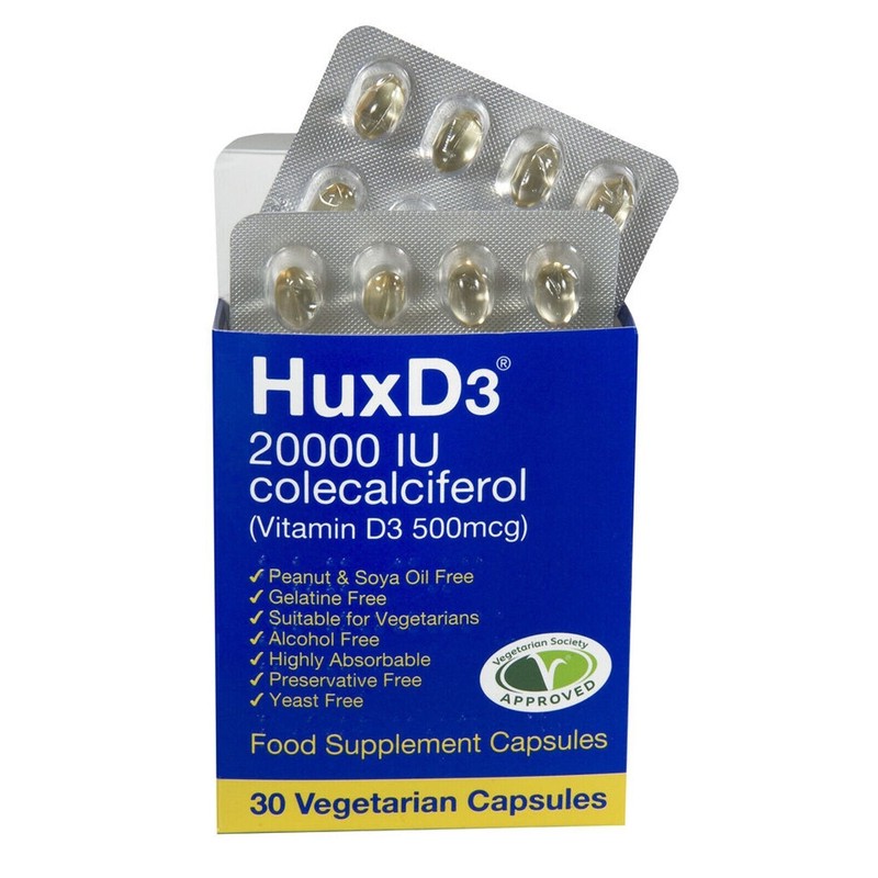 Hux Ultra Best Vitamin D3 20000 IU softgels Vegetarian Tablets