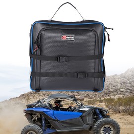 Sresk UTV X3 Under Seat Storage Bag Large Capacity Tool Pouch Storage Bag Fit for Can-Am Maverick X3 2017-2025 Easy to Carry (BLUE PIPING)