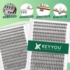 KEYYOU Eyelash Extensions, 300 Pieces, Cluster Lashes, 20D D Curl,