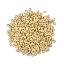 500 Pcs 4mm Micro Link Beads Hair Extensions Beads Copper Nano Rings Beads Hair Beads Hair Extension Tool (Blonde)