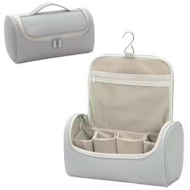 Haroranax Portable Travel Case for Dyson Airwrap Multifunction Curling Iron And Accessories, Travel Bag With Hook, Stores All Models Of Curling Irons And Accessories (Grey)