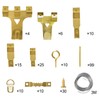 Picture Hangers Kit, 220 Pcs Wall Picture Hanging Kit,Picture Metal