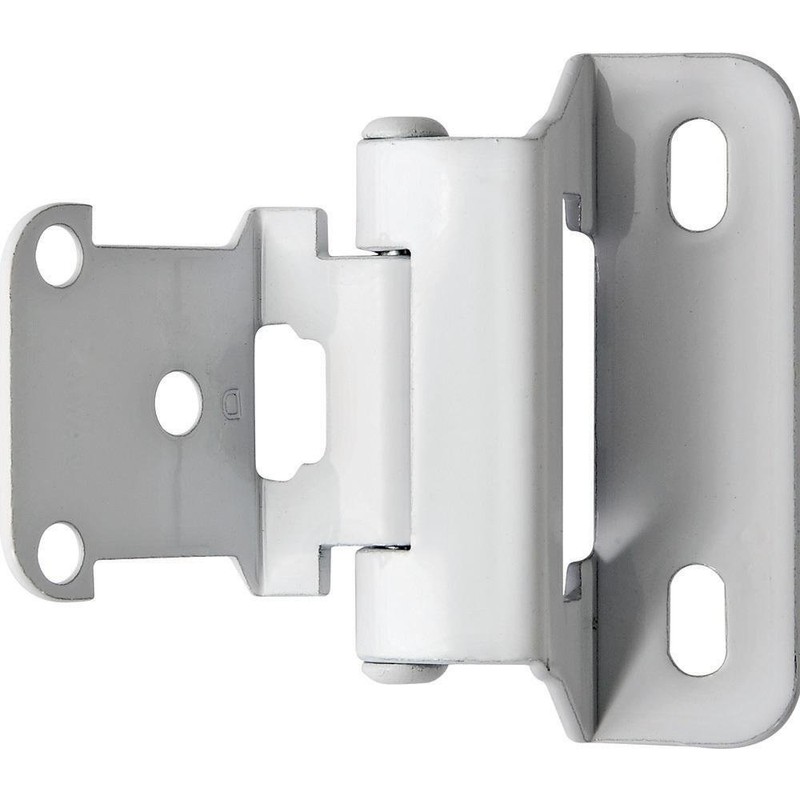 Partial Wrap 1/4" Overlay Hinges - Antique Brass - pair