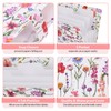 SKYDUE Accordion File Organizer, Floral Expanding File Folders with 5