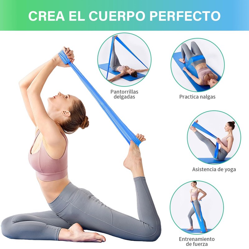 EASYTAO Bandas de Resistencia Multifuncionales – Pack de 5 Ligas