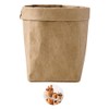 Bombinate Large Washed Craft Washable Storage Bag, Paper Brown, Food