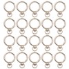 BIKICOCO Spring Gate Ring with Swivel Loop O-Ring Clasp Push