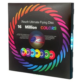 Disc golf,Glow Frisbee with 30 RGB LEDs, 16 Light Modes and 4 Brightness, 6-Hour Playtime, Built-in Timer & Sensor - Perfect Christmas Present