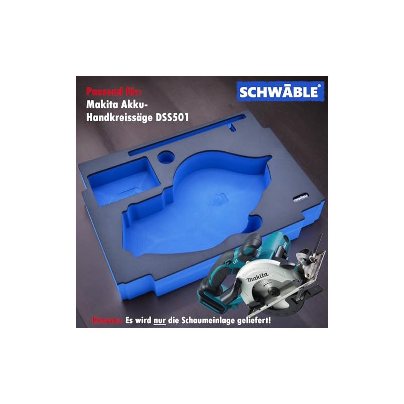 SCHWÄBLE Foam Insert Foam Insert for Makita Cordless Circular Saw