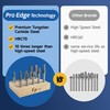 Carbide Burr Set 1/4" Shanks, Head Dia 1/4"-5/16", 10Pcs Double