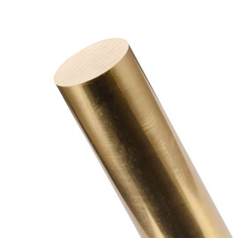 USAMILY 1 inch (25mm) Brass Solid Round Rod Lathe Bar Stock, 6 inch(152.4mm) in Length