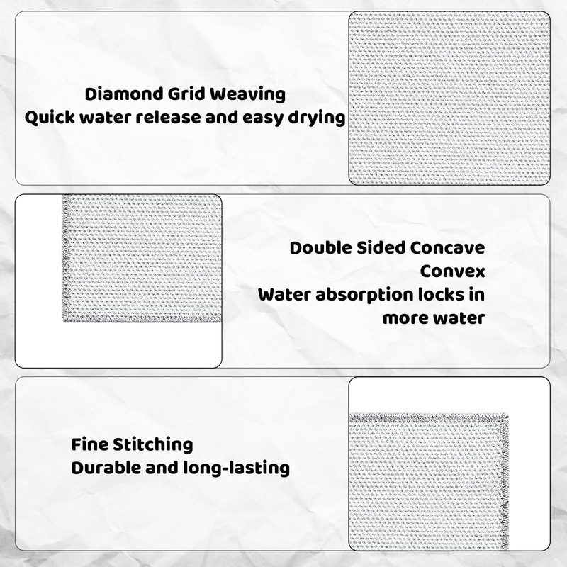 WonHey solara lux scrub cloths, 40PCS Multipurpose Dishwashing Rags, Non-Scratch