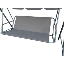 Softclub Replacement Swing Seat Cover Garden Heavy Dudy 600D Oxford Fabric Swing Chair Cover Outdoor Garden Hommock Chair Universal Fit for 2&3 Seater Swing Chair (113*47*47cm, Grey)