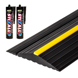 16'5"/5.0m Weather Defender® Original | Ultimate Garage Door Threshold Seal Kit with Adhesive & Garage Door Bottom Weather Stripping