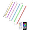 ASOKO RGB Under Cabinet Led Light Plug in, 6 Pack