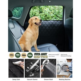 ThermoHalo 2PCS Car Door Protector for Dogs - Waterproof Pet Car Door Cover with Scratch Protection, Universal Fit for All Vehicles (L)