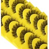 False Eyelashes Russian Strip Lashes D Curl Wispy Natural Look